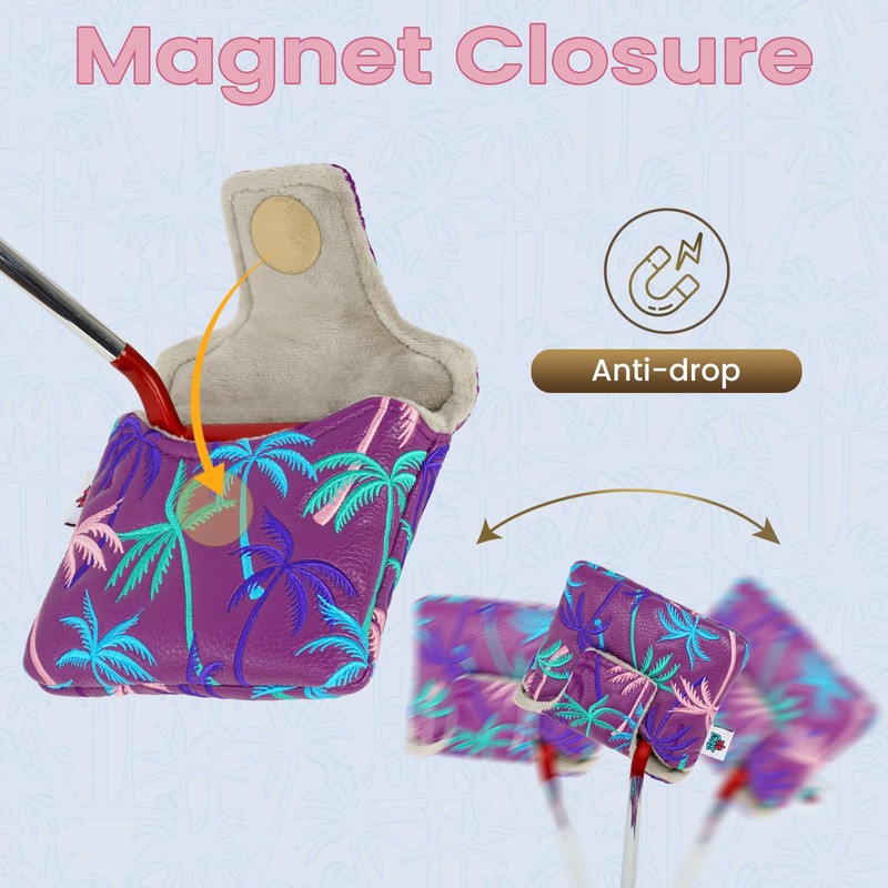 Coconut Tree Square Putter Cover