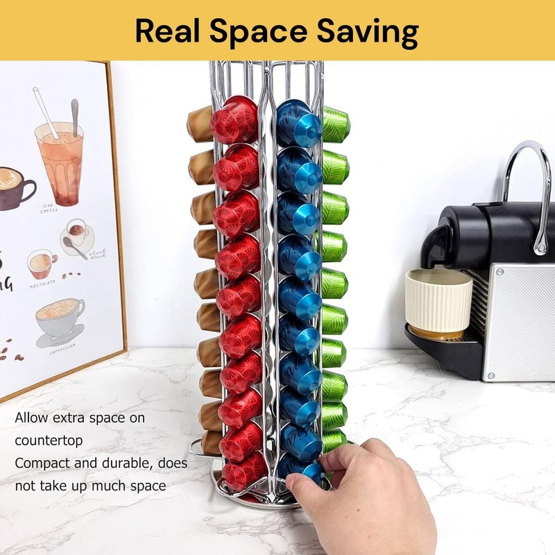 EZONEDEAL Coffee Capsule Holder - Coffee Pod Holder Storage Kitchen
