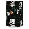 Kane Home Football Fleece Throw Blanket Green 50 x 60