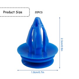 Rumyve 20pcs Wheel Arch Trim Clip,Car Door Trim Panel Clip Riveted Fasteners,Plastic Front and Rear Wheel Arch Molding Fasteners