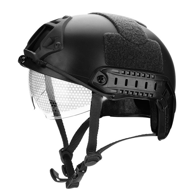 FAST Lightweight Rail Helmet Protective Goggles Version MH Tactic for