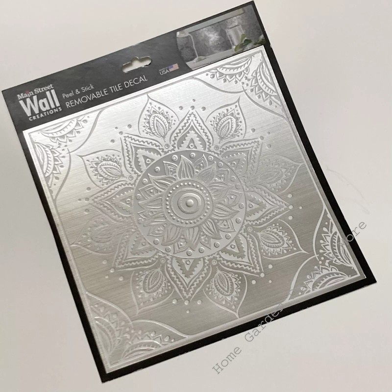 MAIN STREET WALL CREATIONS Peel Stick 8"x8" Art Wall Tile