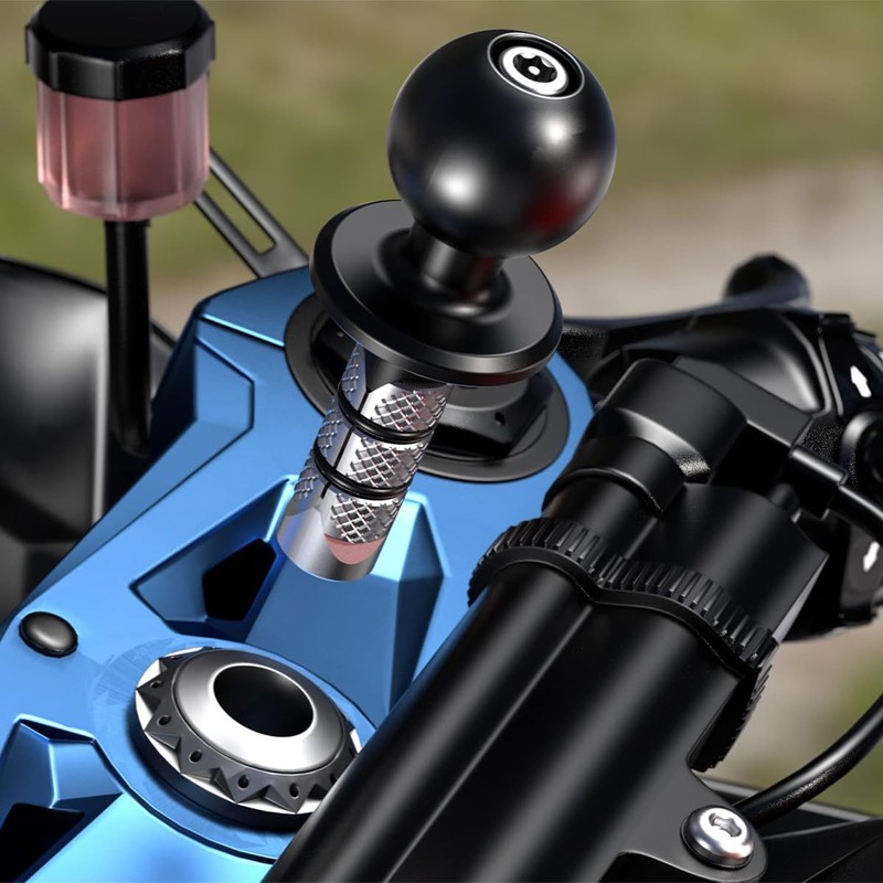 Namvo Metal Motorcycle Fo-Rk Stem Mount With 1" TPU Ball
