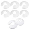 8 PCS Plastic Radiator Pipe Covers Pipe Collars, White Radiator