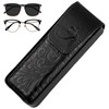 Eyeglasses Case Classy Style Black, Hard Eyeglass Shell For Woman,