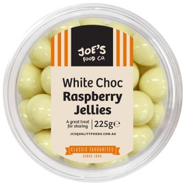 Joe's Food Co. White Choc Raspberry Jellies 225G