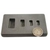 High Density Graphite Mold 1-2-5-10 Gram Silver Bars Ag 4-Cavities