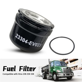 SIDMILE 23304-EV023 Fuel Filter Fit for Hino 238 258 338 Replace 23304-EV022 23304-EV021 FF42102 WF10434 600434 Spin-On Fuel Filter