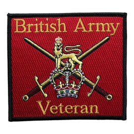 British Army Veteran Iron on Patch