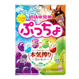 UHA Mikakuto Puccho Bags, 4 Types Assorted, 3.1 oz (88 g) x 4 Bags