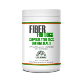 Fiber for Dogs Psyllium Seed Husk Powder & Dehydrated Beet Root Powder Aids a Number of Intestinal Disorders in Dogs Including Diarrhea, Constipation & Anal Gland Issues. Available in 6 and 12 oz.