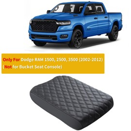 GIANT PANDA Custom Fit Center Console Cover for Dodge RAM 1500 2500 3500 2002 2003 2004 2005 2006 2007 2008 2009 2010 2011 2012 with Jump Seat - Waterproof Armrest Center Cover - Full Protection