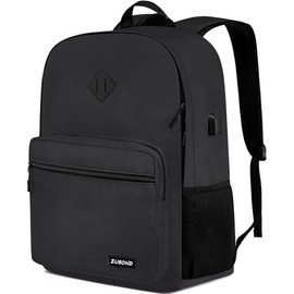 ZUBOND Backpack for Men and Women, School Backpack for Teens Boys, Lightweight Casual High School Bookbag, Laptop Backpack with USB Charging Port Fits 17.3 Inch Notebook