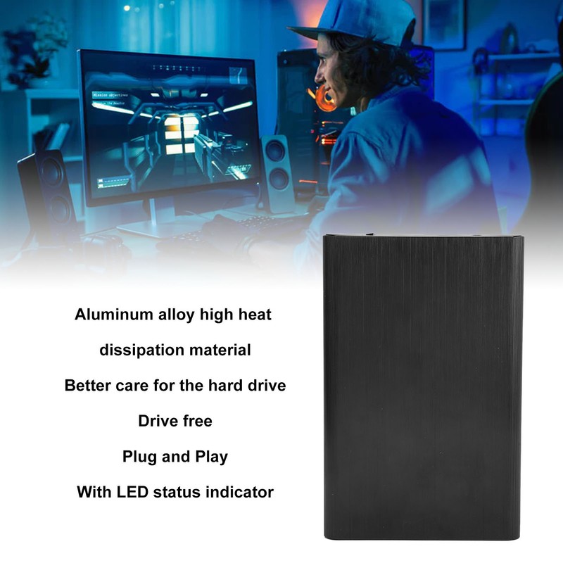 Hard Drive Enclosure 2.5 Inch USB 3.0 SATA High Speed
