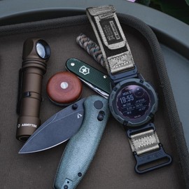 26 mm Nylon Bracelet Compatible with Garmin Fenix 8 AMOLED 51 mm/8 Solar 51 mm/Fenix 5X/Fenix 6X/Fēnix 7X/Fenix 3/Enduro/Quatix 3, Velcro Fastening, Ultralight and Breathable, Robust Replacement Strap