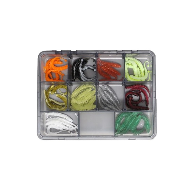 FTM Trout Bait Set - 50 Softbaits + Box (23
