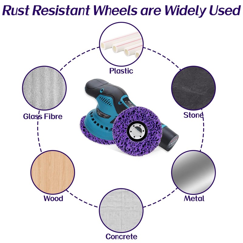 Pack of 6 CSD Disc Drill, 125 mm Sanding Discs