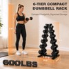 LIONSCOOL 6 Tier A-Frame Dumbbell Rack Stand Only