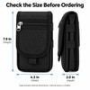 Phone Belt Pouch – Nylon Multi-Pocket Holder for Hands-Free Travel,