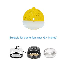 24 Pcs Flea Trap Refill Discs 5.4" Replacement Glue Boards with Hole Fits Dome Flea Traps for Inside Your Home, Sticky Pads for Fleas, Bugs, Flies, Mosquitos, etc