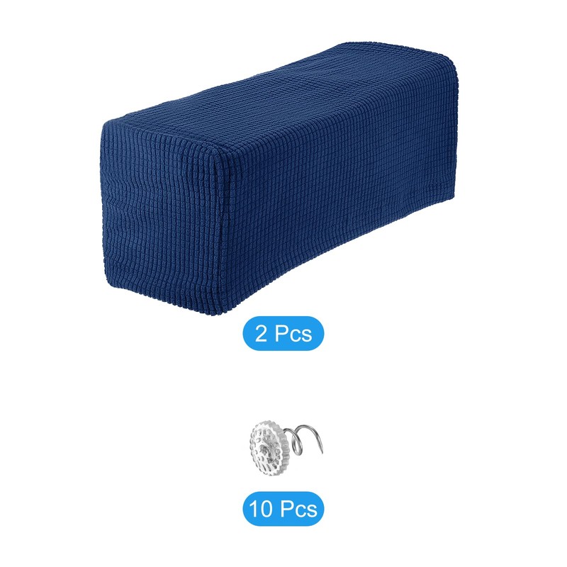 sourcing map 2pcs Stretch Armrest Covers for Chairs/Sofas, Couch Arm