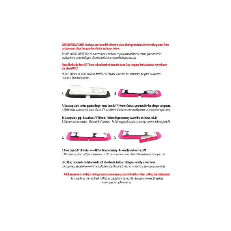 (Pearlz: Pink) - Guardog Top Notch Hard Adjustable Skate Guards