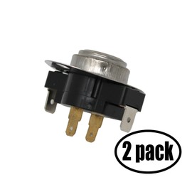 2 Pack Replacement Fixed Thermostat 3387134, WP3387134, 2011, 306910, 3387135, 3387139, WP3387134VP for Whirlpool LTE6234DQ2 Washer Dryer Combo