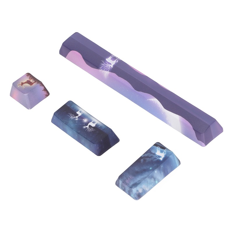Keycap 4 Keys Elk Pattern Design Space ESC Enter Numpad