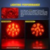 ROMERADOS 2pcs Plafon 24 Led Redondo Camion Cuarto Estrobo Stop