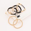 Pychee Surfer Heishi Bracelets Set for Women Stackable Gold Clay