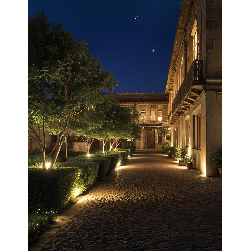CREPOW Dusk to Dawn Outdoor LED Spotlight,Outdoor Landscape Lighting with