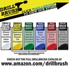 Drill Powered Rotary Scrub Brushes for Shower, Tub, Sink, Tile