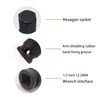 JEUCLEL 7mm Hex Impact Bit Socket, H7 1/2-Inch Impact Drive