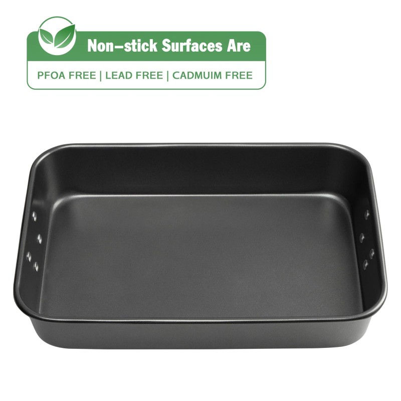 Tiawudi Lasagna Pan 15x10x3 Inch Baking Pan for Oven Nonstick
