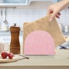 Kigai Shiny Light Napkin Holder for Table,Freestanding Tissue Dispenser Paper