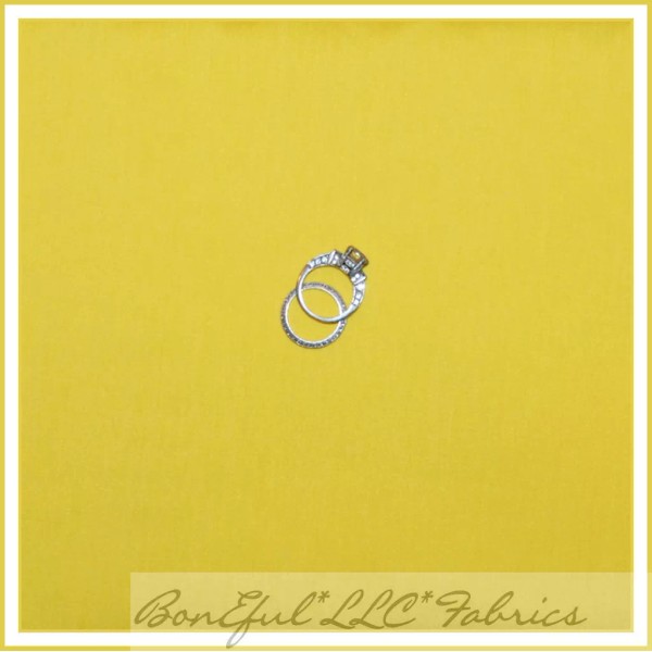 Unbranded BonEful Fabric FQ Cotton FLANNEL Quilt Yellow Solid Pale