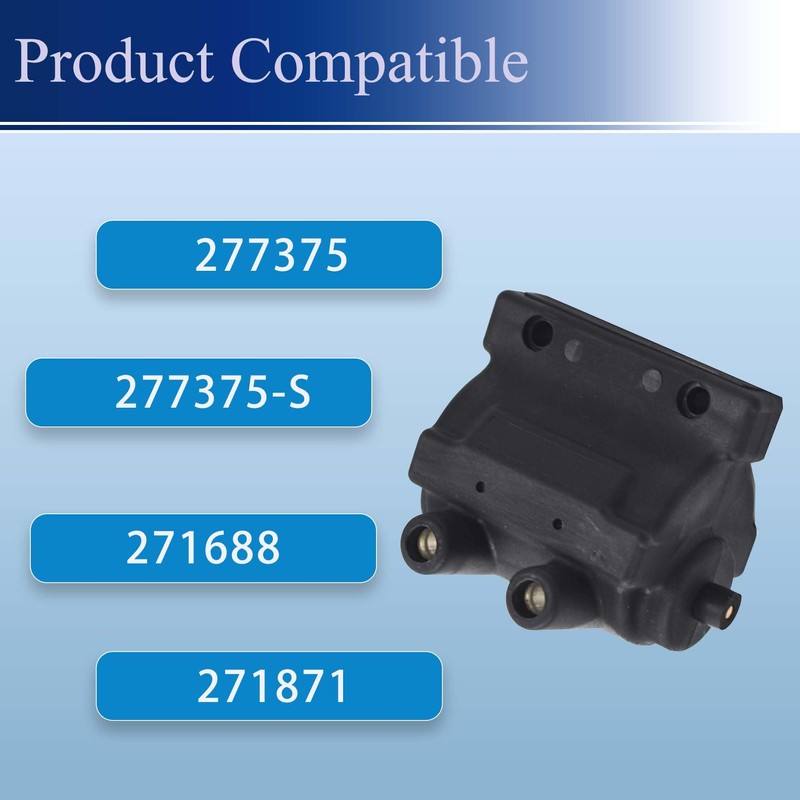 LiGuVCY Ignition Coil 277375-S Replacement for Kohler K482 K532 K482S