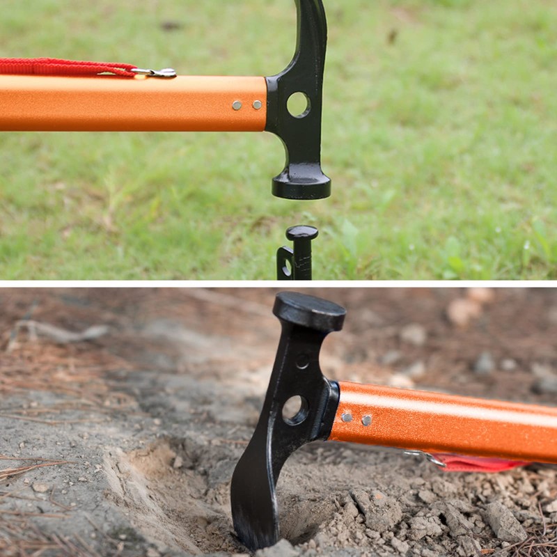 Azarxis Camping Tent Stake Hammer Peg Mallet Remover Puller Driver