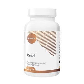 Nutritec Reishi Vital Mushroom 120 Capsules High Dose Dietary Supplement with Vitamin C from Acerola Extract, Vegan, No Additives