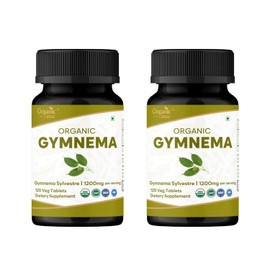 ORGANIC SPREE GYMNEMA 120 Tablets | Gymnema Sylvestre (Gymnema) | USDA Organic Certified | Organic and Natural - Pack of 2