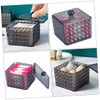 LIFKOME Transparent Acrylic Cotton Pad Holder with Lid Elegant Storage