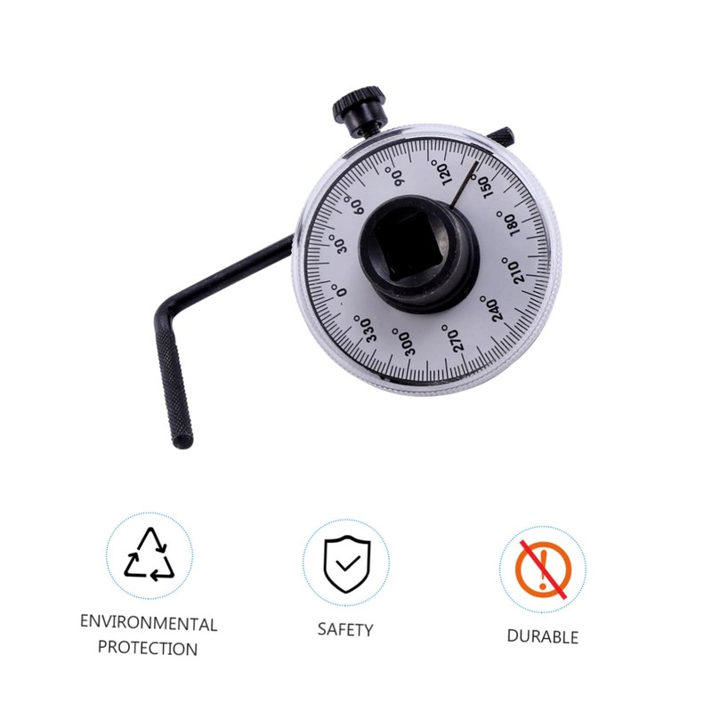 Operitacx Adjustable Torque Wrench Gauge for Accurate Angle Measurement Durable