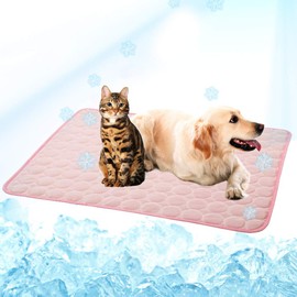 Washable Dog Cooling Mat Ice Silk Pet Self Cooling Pad Blanket