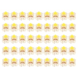45Pcs Mechanical Keyboard Switches Waterproof Backlight Silent Linear Mechanical Key Switches Set for DIY G Yellow PRO