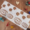 Christmas Santa Footprint, 4 Pieces Santa Claus Footprints Stencil, Reusable