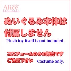 Teddy Bear Mail Order Alice Duffy Clothes Dress Up Costume Tower of Teller Halloween No Main Unit For S