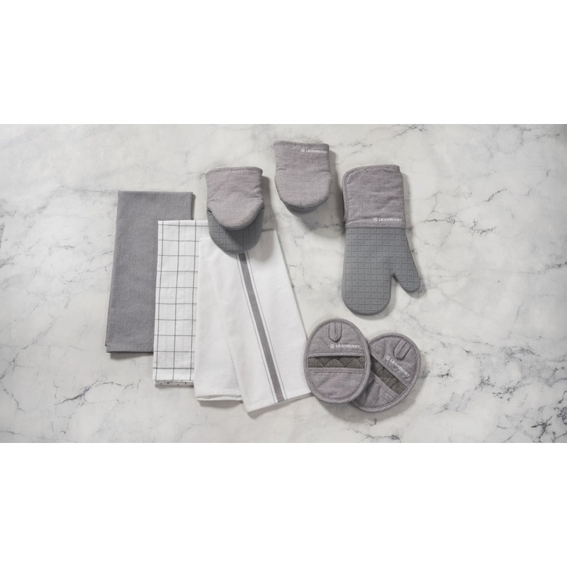 Le Creuset Set of 2 Mini Oven Mitts, 8", Sable