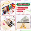Meetory Pack of 15 DIY Fabric Pencil Cases, Blank School