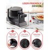 FOHERE Double Waffle Maker, 1400W Rotating Belgian Waffle Iron with
