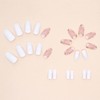 Ceboic Pack of 24 Almond Nails for Sticking, Short, Cute